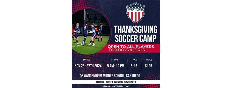 Thanksgiving Break Soccer Camp